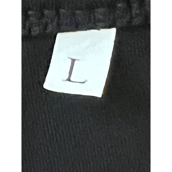 Sleeveless Black & Floral Butterfly Print Stretch Summer Lightweight Dress Large - Picture 3 of 12